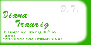 diana traurig business card